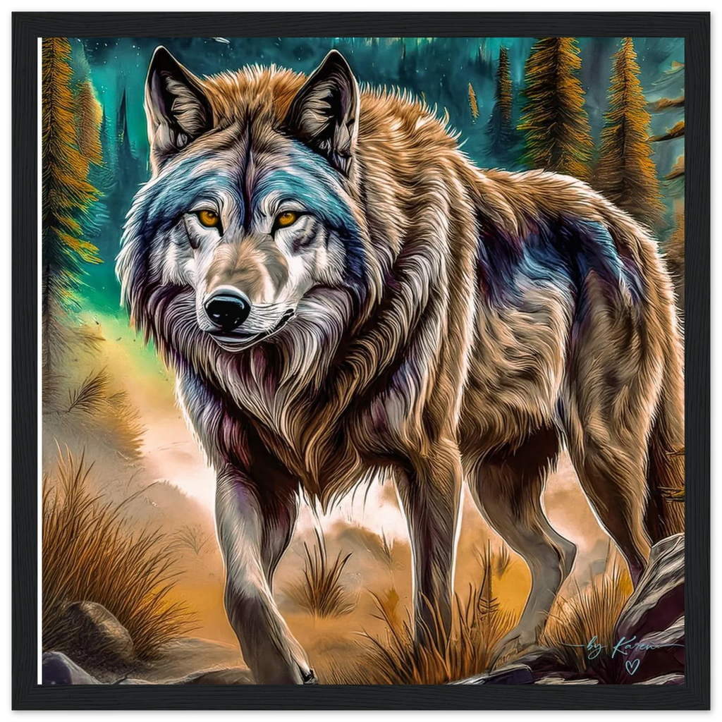 Premium Semi-Glossy Paper Wooden Framed Poster - My True Design