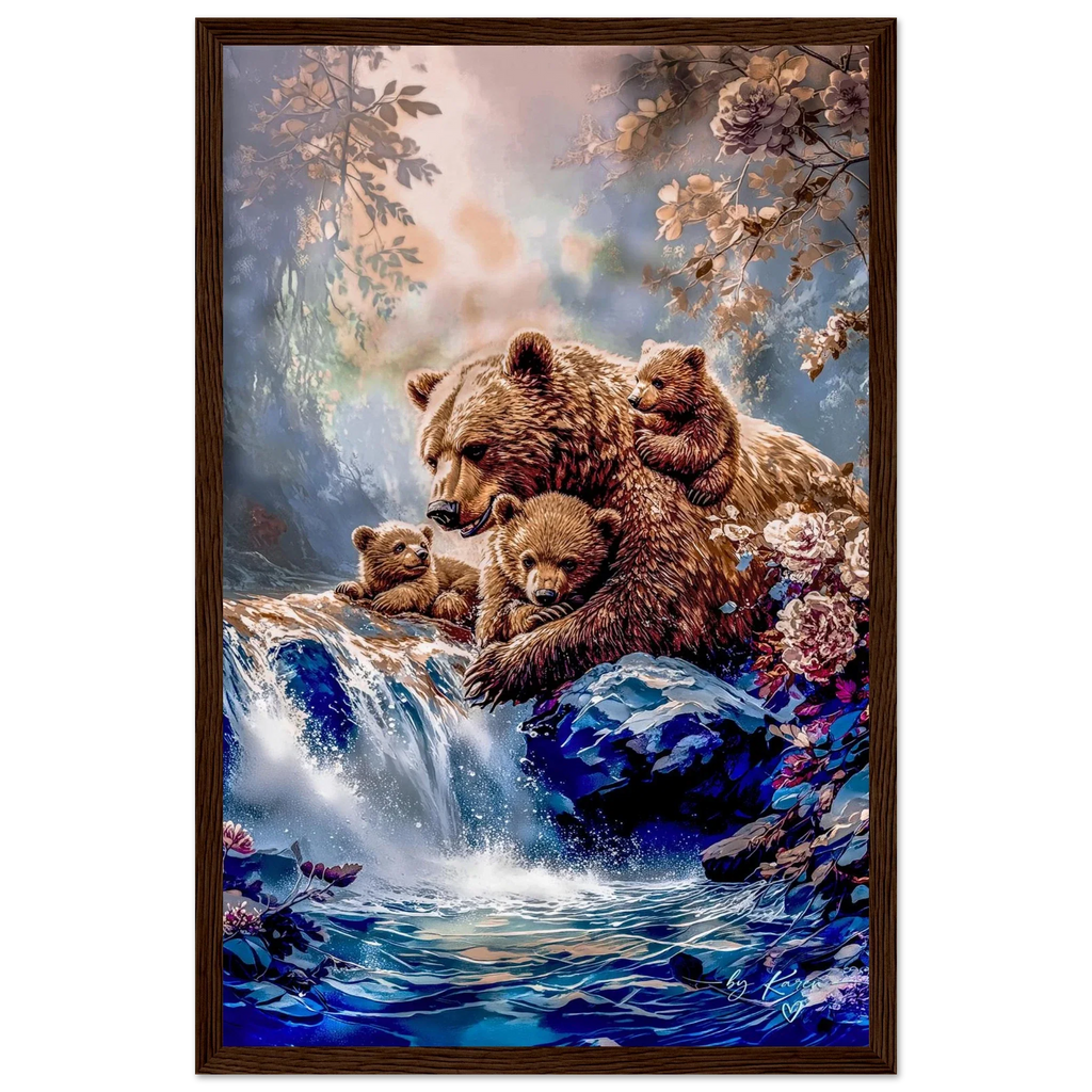 Premium Semi-Glossy Paper Wooden Framed Poster - My True Design