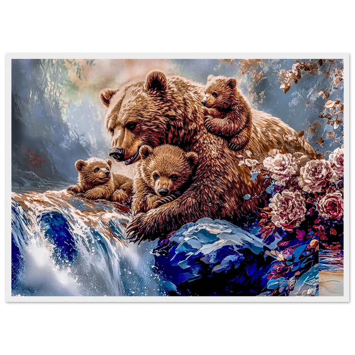 Premium Semi-Glossy Paper Wooden Framed Poster - My True Design