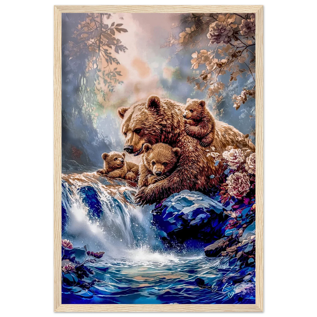Premium Semi-Glossy Paper Wooden Framed Poster - My True Design