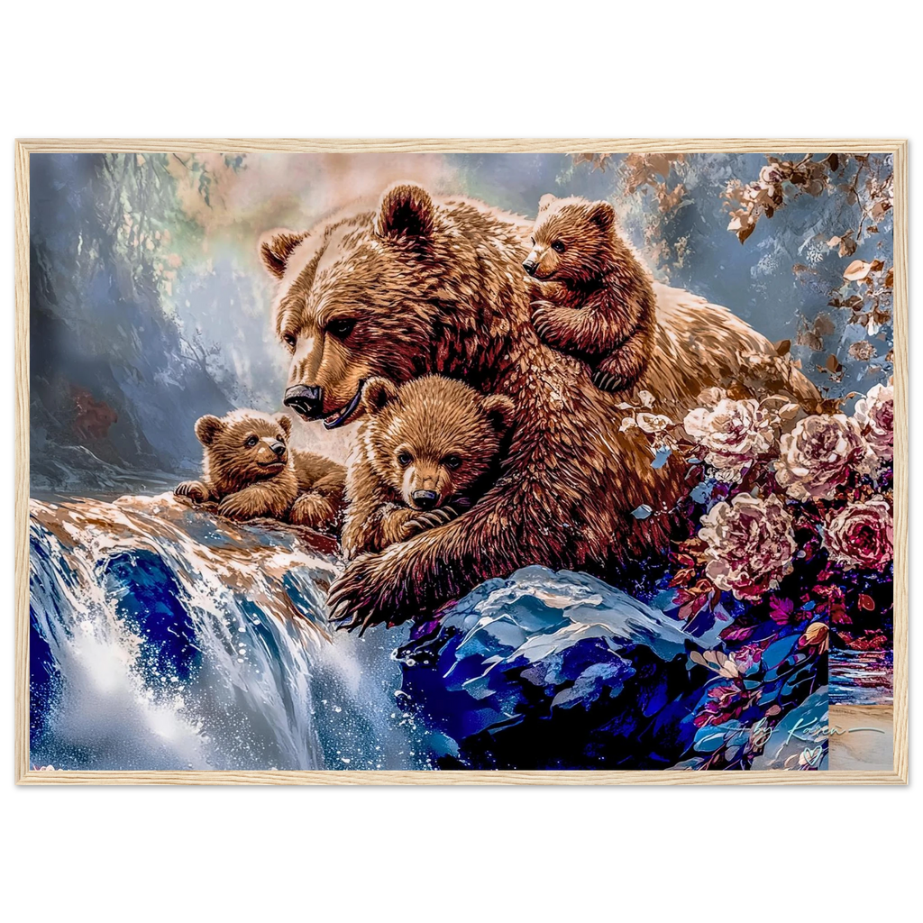 Premium Semi-Glossy Paper Wooden Framed Poster - My True Design