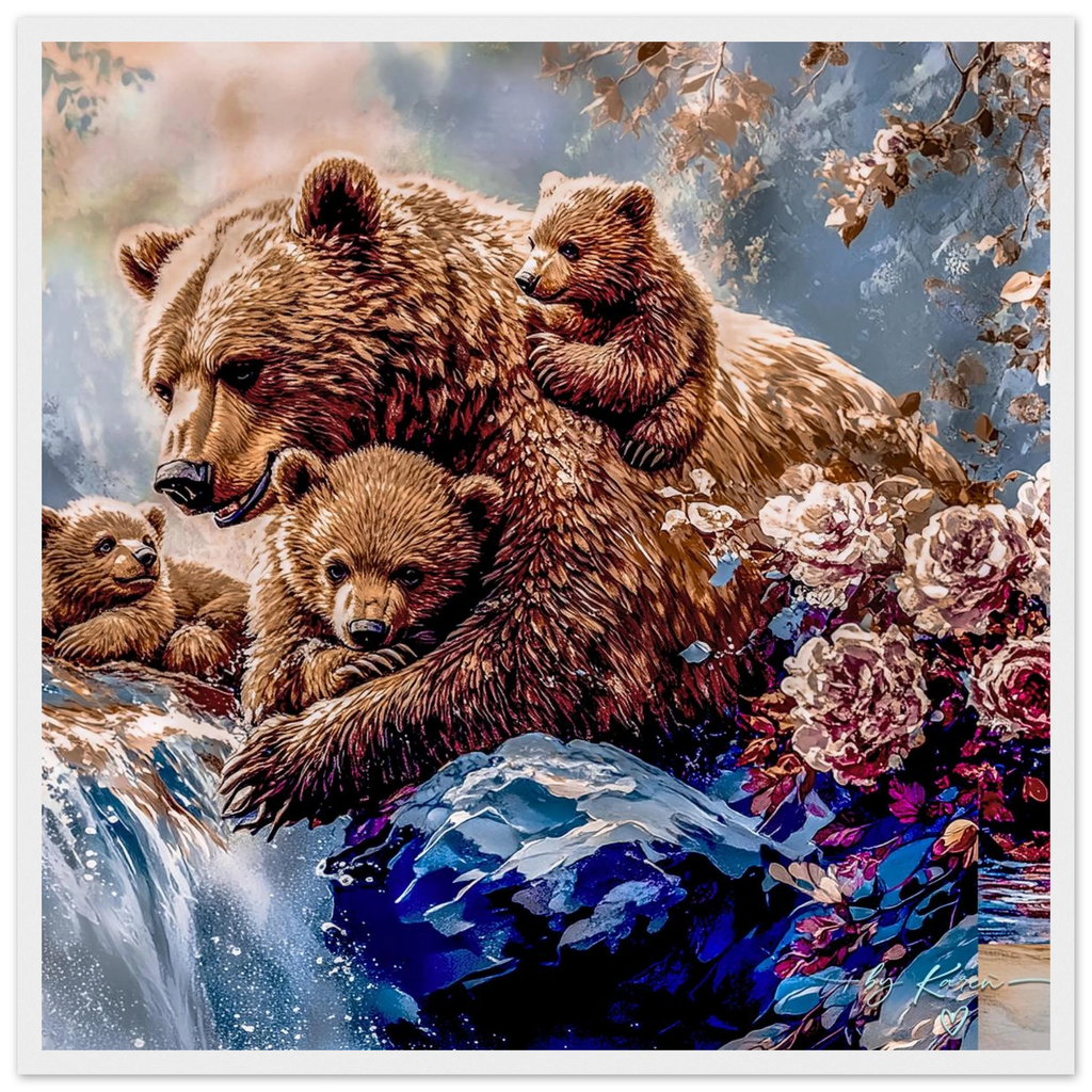 Premium Semi-Glossy Paper Wooden Framed Poster - My True Design