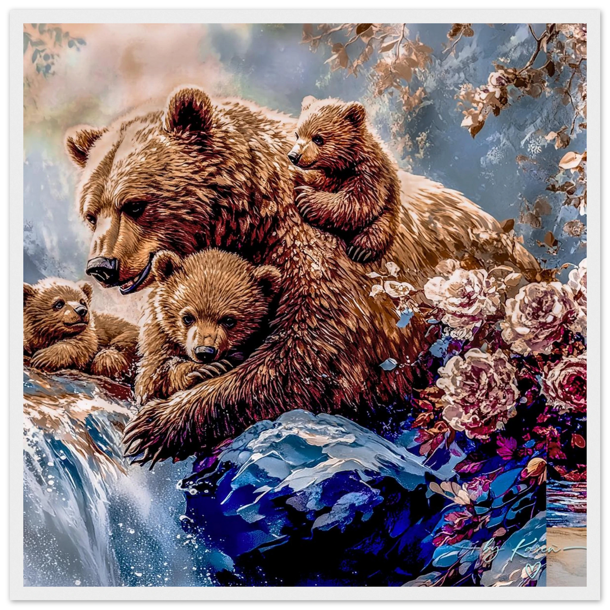 Premium Semi-Glossy Paper Wooden Framed Poster - My True Design