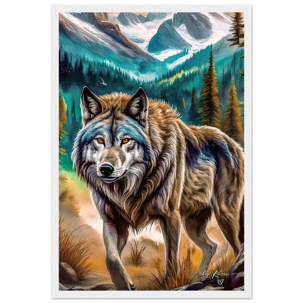Premium Semi-Glossy Paper Wooden Framed Poster - My True Design