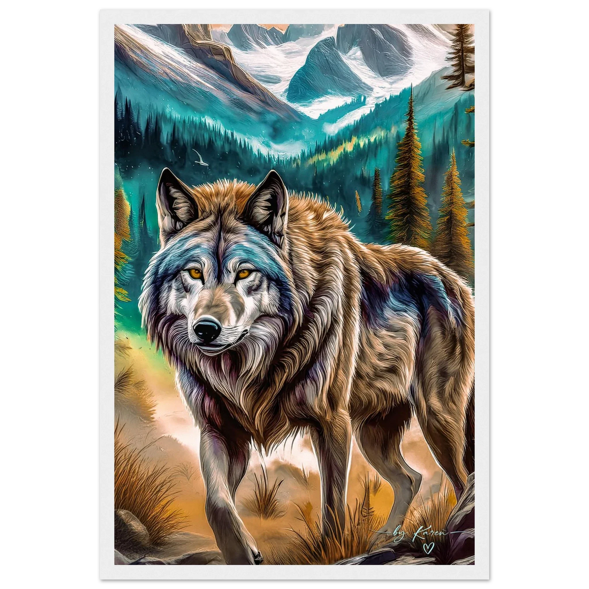 Premium Semi-Glossy Paper Wooden Framed Poster - My True Design