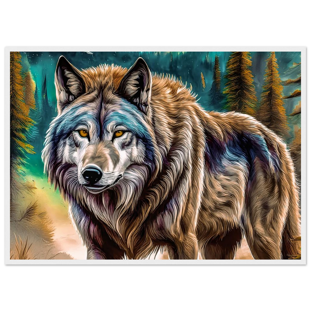 Premium Semi-Glossy Paper Wooden Framed Poster - My True Design