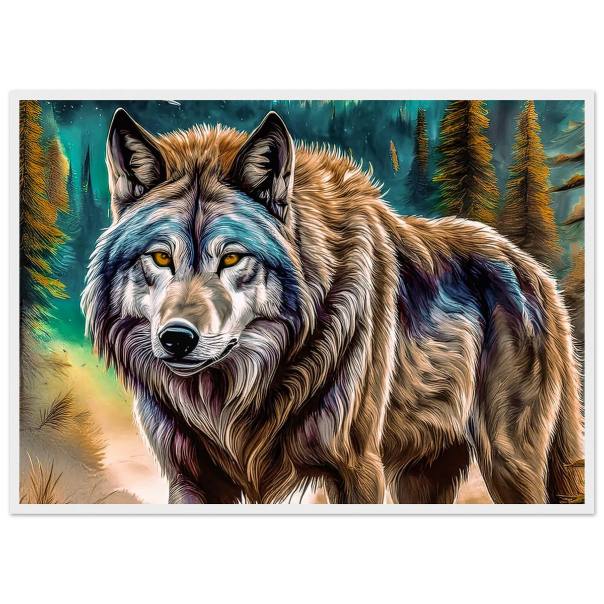 Premium Semi-Glossy Paper Wooden Framed Poster - My True Design