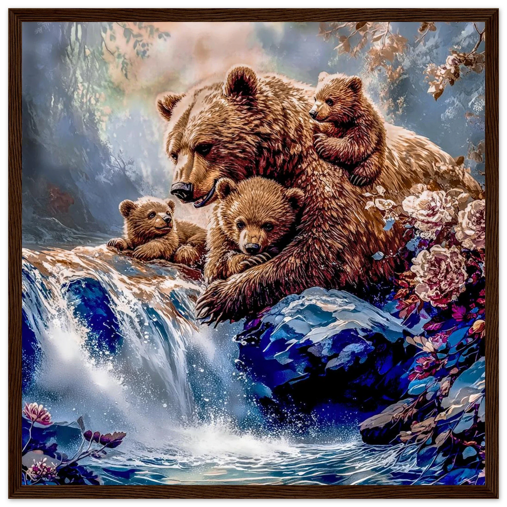 Premium Semi-Glossy Paper Wooden Framed Poster - My True Design