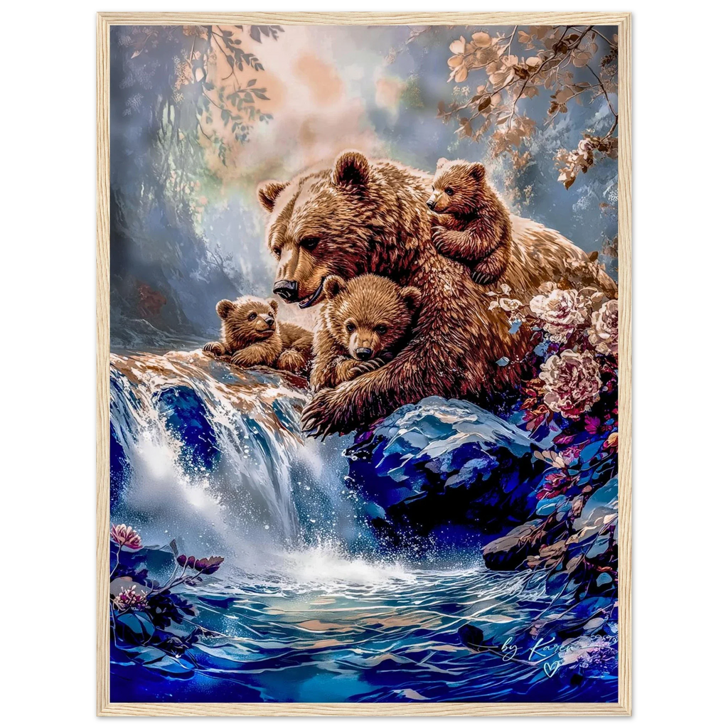 Premium Semi-Glossy Paper Wooden Framed Poster - My True Design