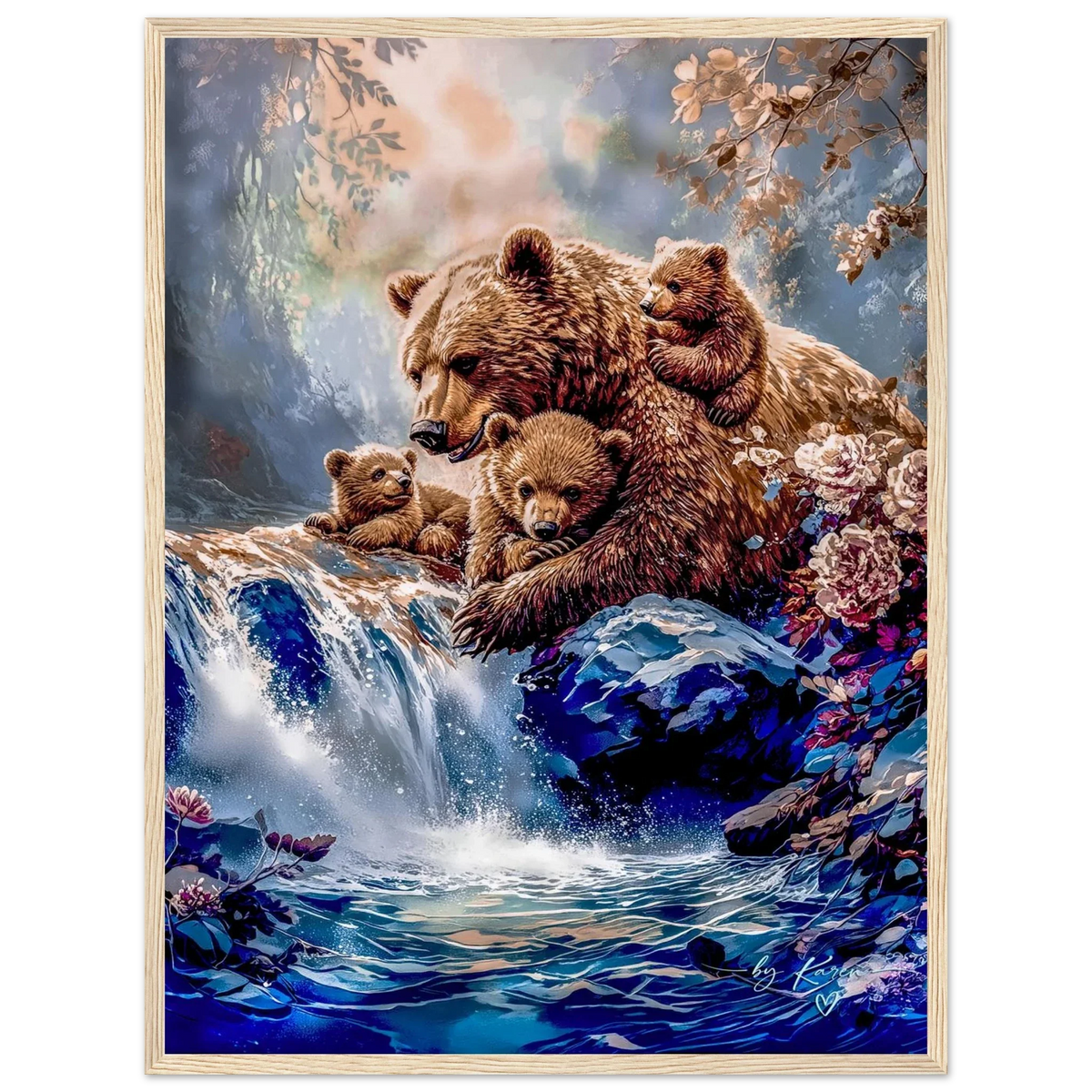 Premium Semi-Glossy Paper Wooden Framed Poster - My True Design