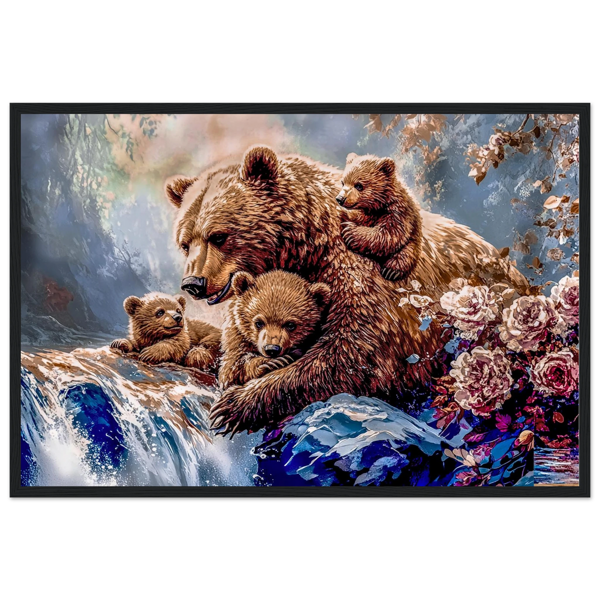 Premium Semi-Glossy Paper Wooden Framed Poster - My True Design