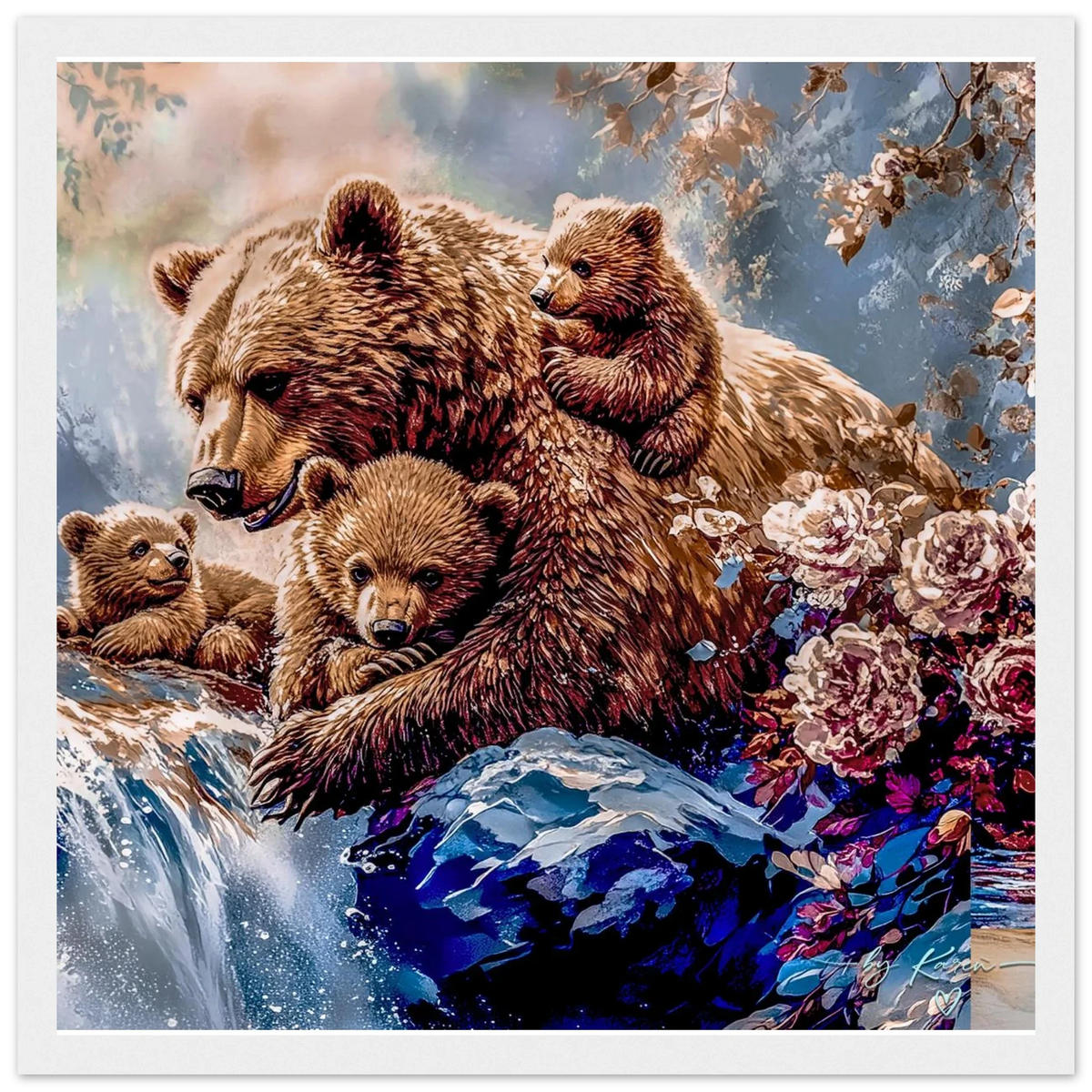 Premium Semi-Glossy Paper Wooden Framed Poster - My True Design