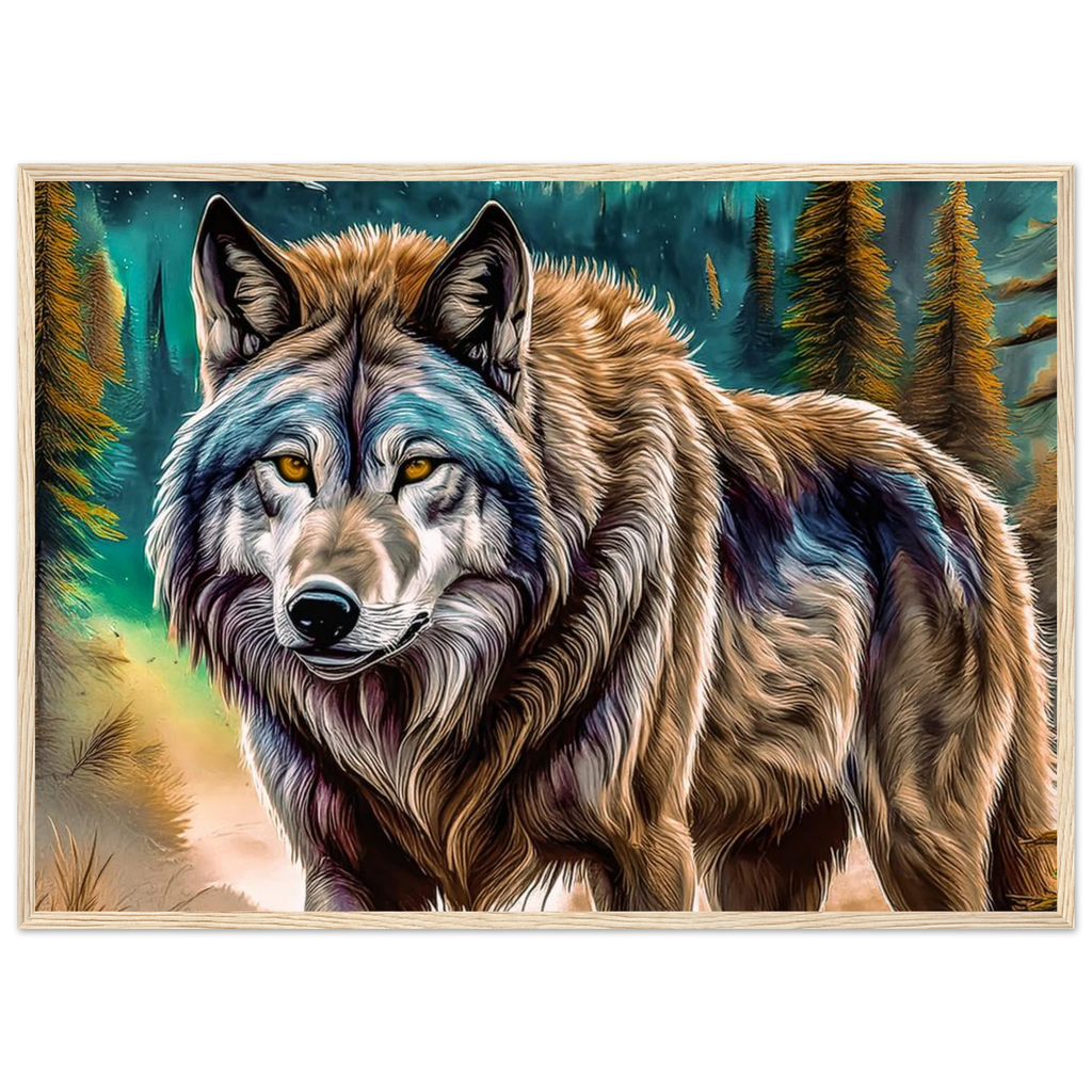 Premium Semi-Glossy Paper Wooden Framed Poster - My True Design