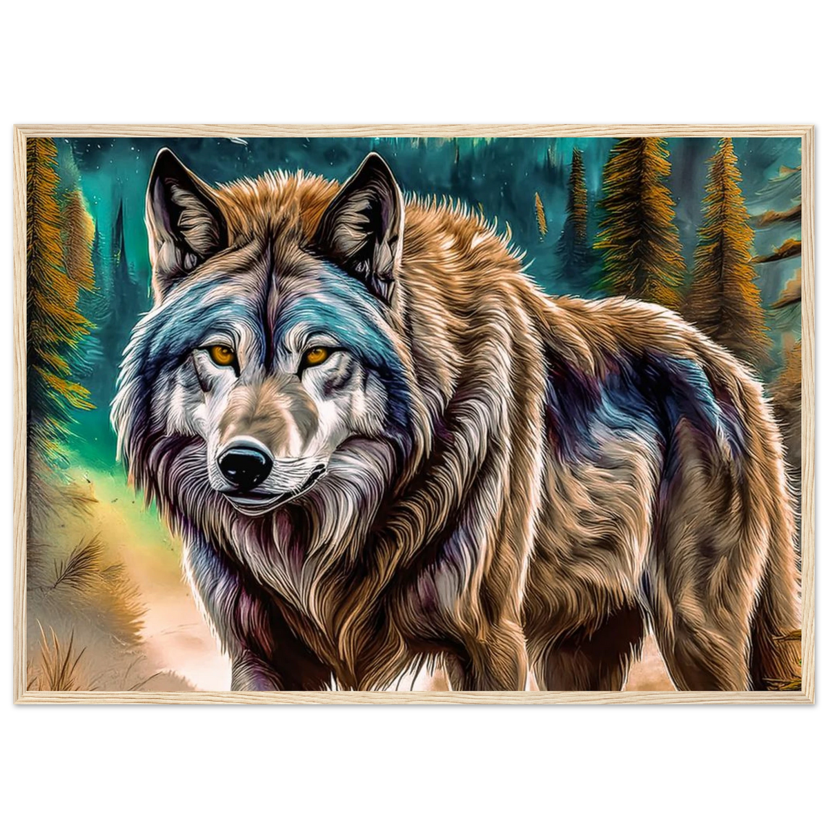 Premium Semi-Glossy Paper Wooden Framed Poster - My True Design
