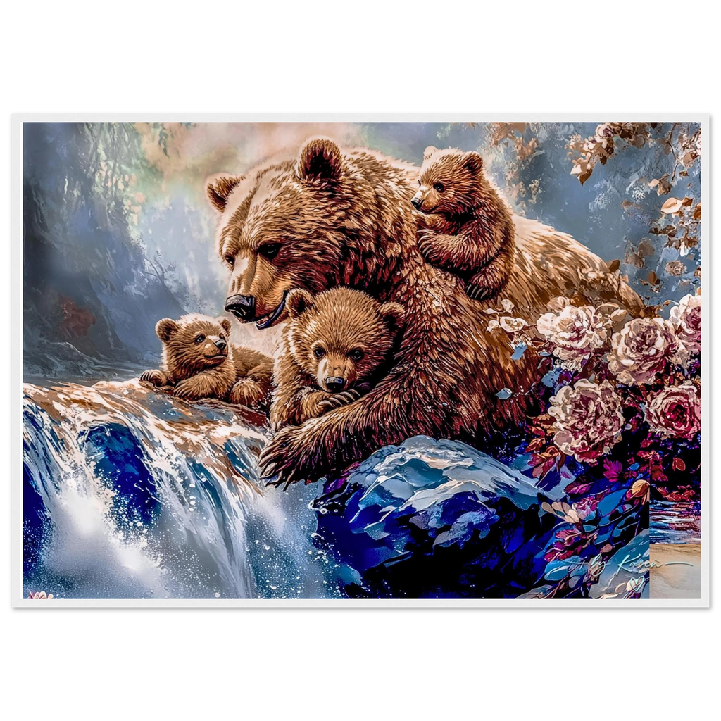 Premium Semi-Glossy Paper Wooden Framed Poster - My True Design