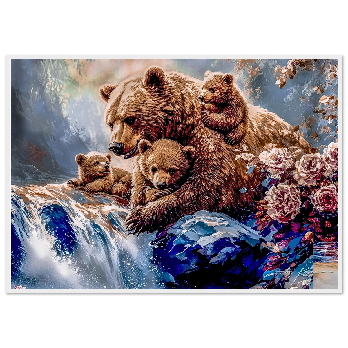 Premium Semi-Glossy Paper Wooden Framed Poster - My True Design