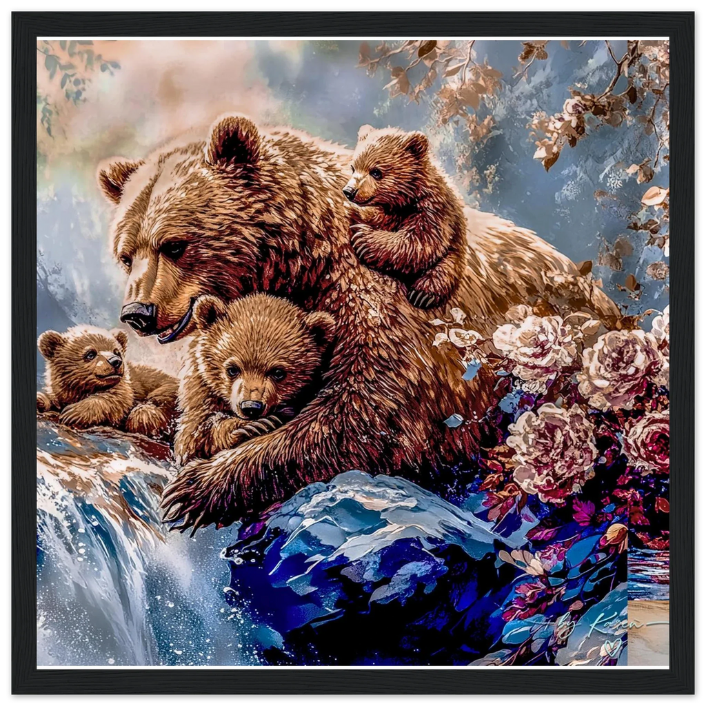 Premium Semi-Glossy Paper Wooden Framed Poster - My True Design