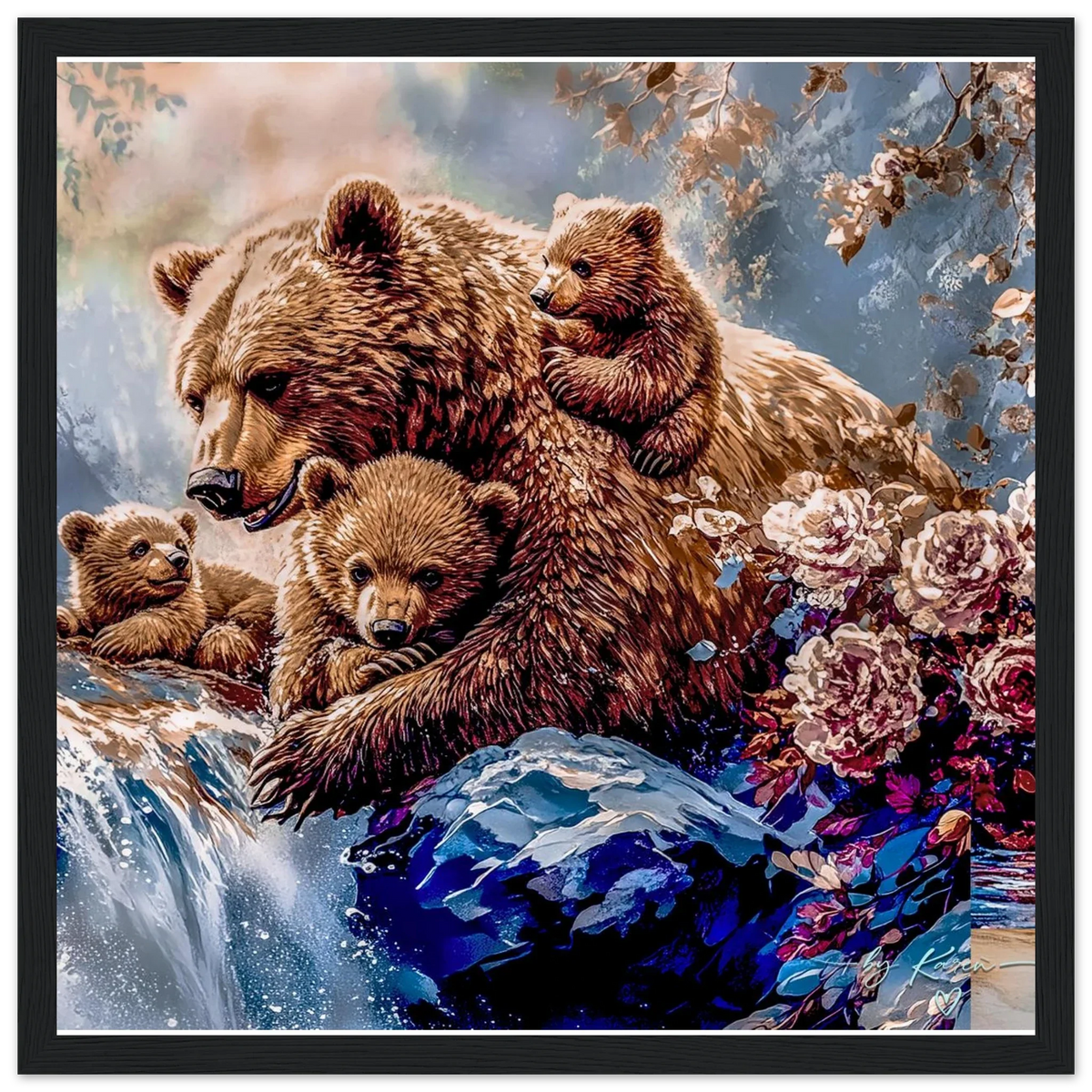 Premium Semi-Glossy Paper Wooden Framed Poster - My True Design