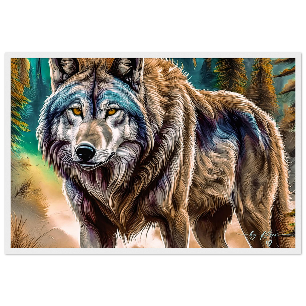 Premium Semi-Glossy Paper Wooden Framed Poster - My True Design