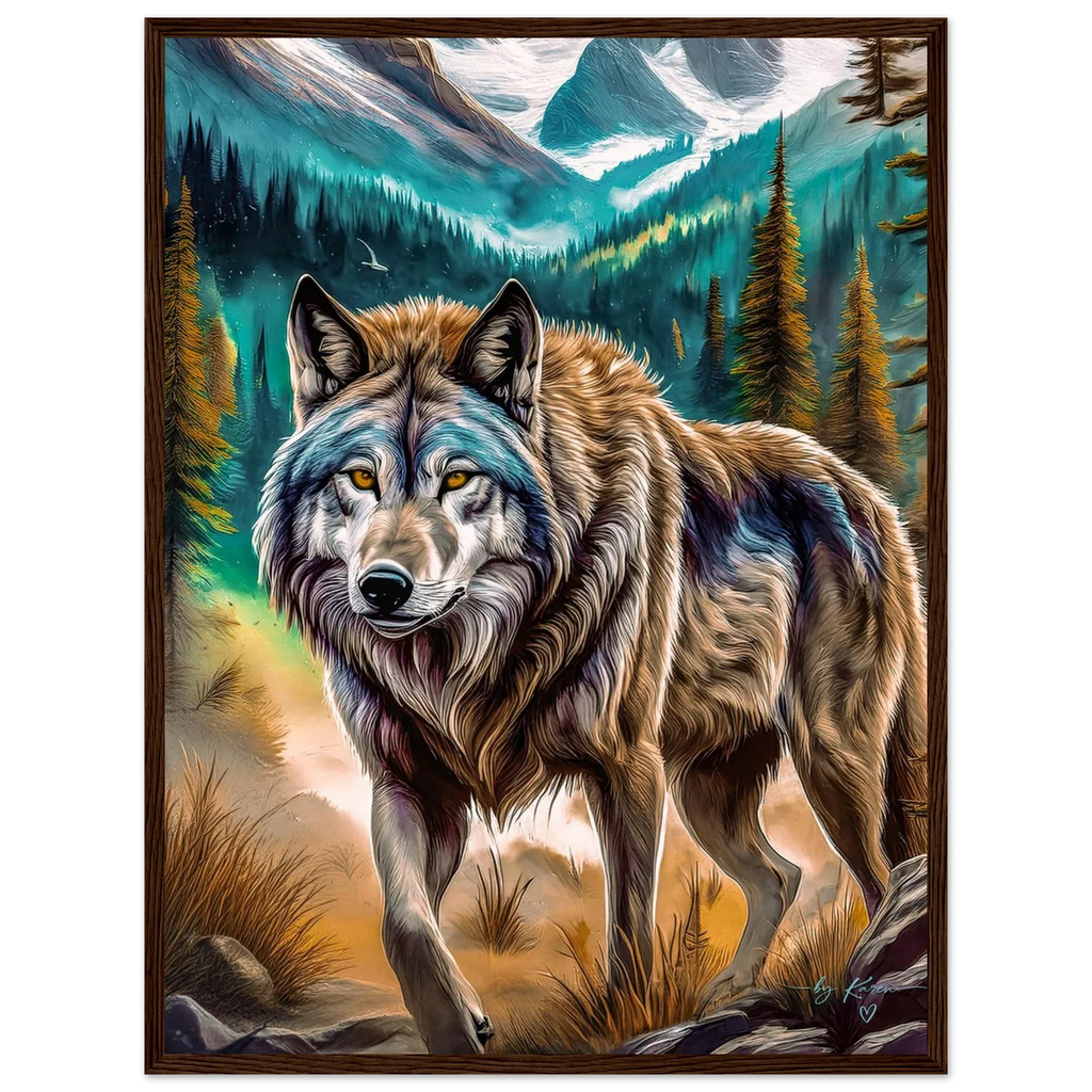 Premium Semi-Glossy Paper Wooden Framed Poster - My True Design