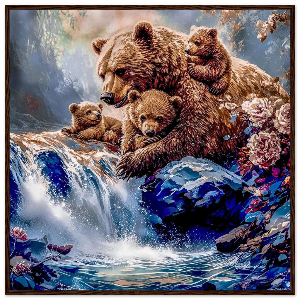 Premium Semi-Glossy Paper Wooden Framed Poster - My True Design