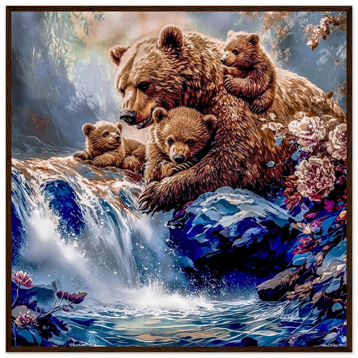 Premium Semi-Glossy Paper Wooden Framed Poster - My True Design