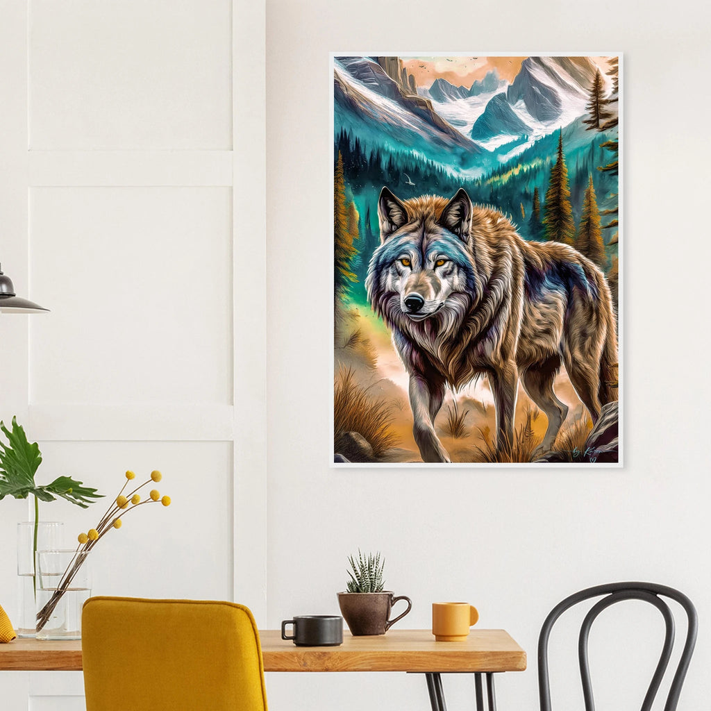 Premium Semi-Glossy Paper Wooden Framed Poster - My True Design