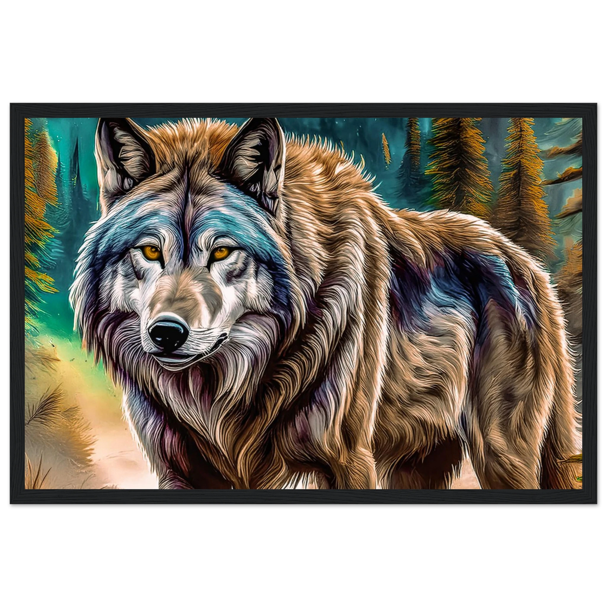 Premium Semi-Glossy Paper Wooden Framed Poster - My True Design