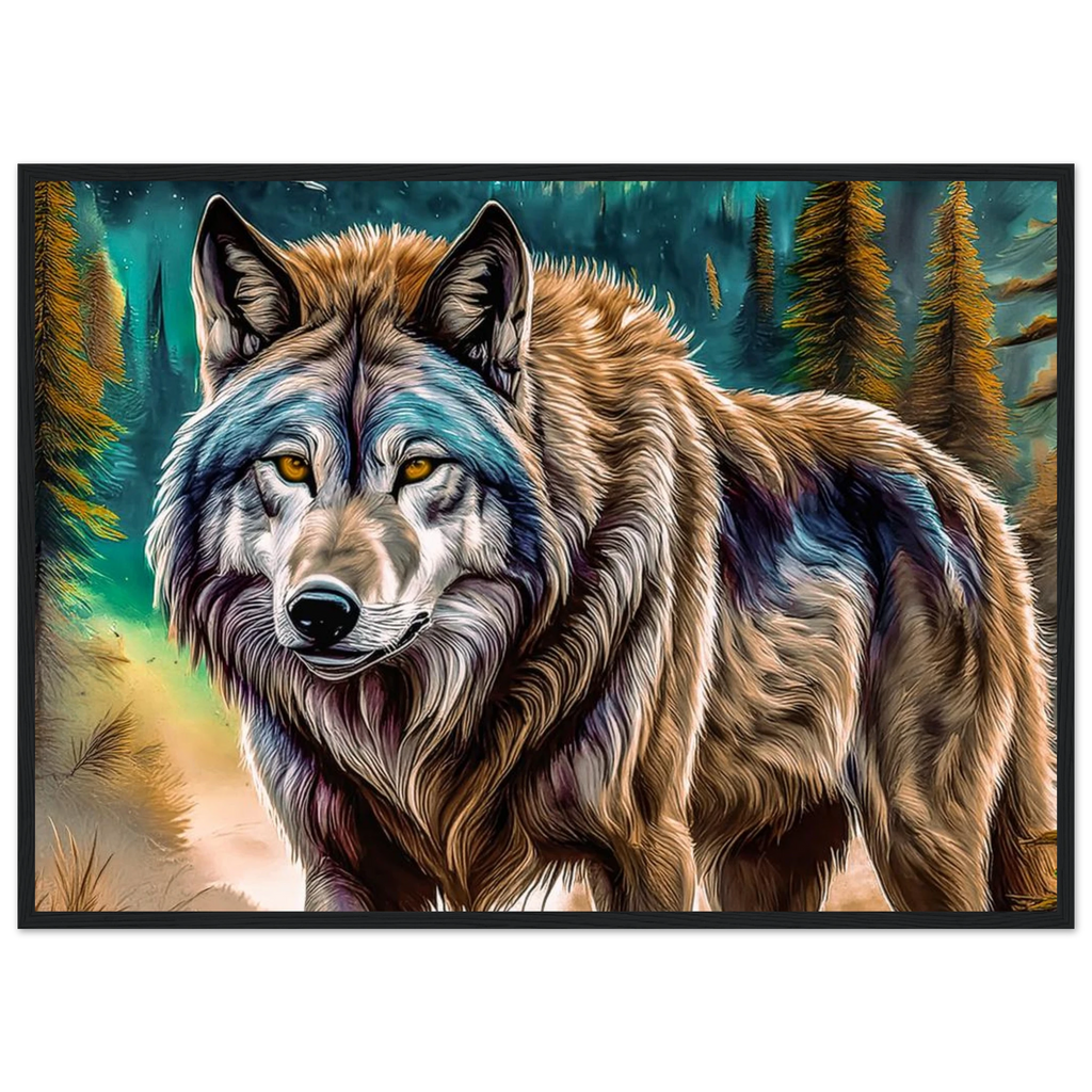 Premium Semi-Glossy Paper Wooden Framed Poster - My True Design