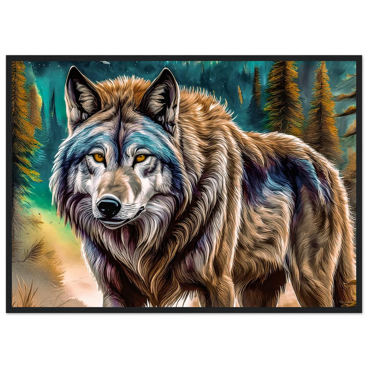 Premium Semi-Glossy Paper Wooden Framed Poster - My True Design