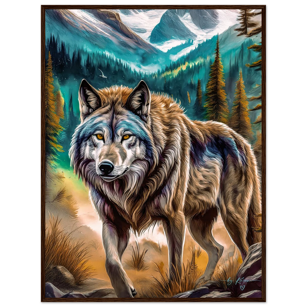 Premium Semi-Glossy Paper Wooden Framed Poster - My True Design