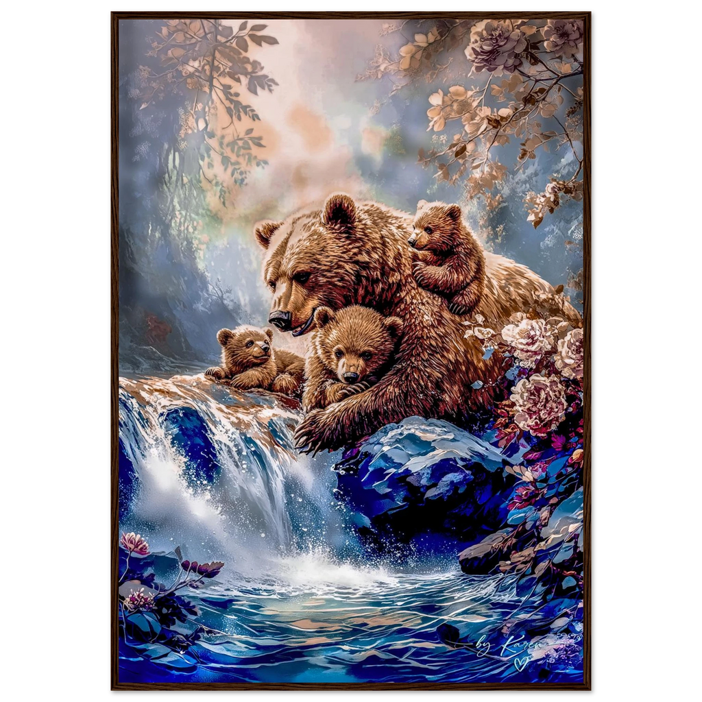 Premium Semi-Glossy Paper Wooden Framed Poster - My True Design