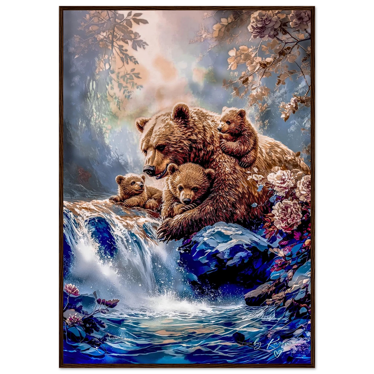 Premium Semi-Glossy Paper Wooden Framed Poster - My True Design
