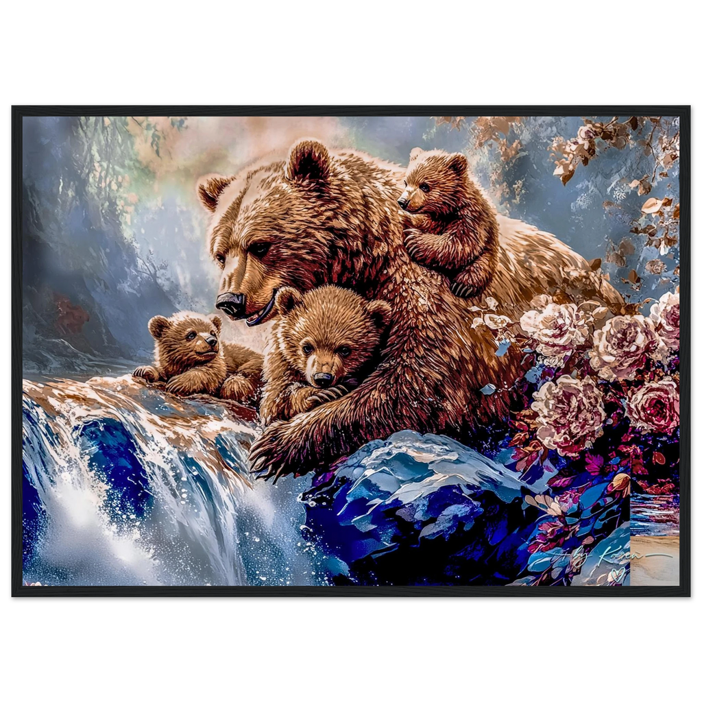 Premium Semi-Glossy Paper Wooden Framed Poster - My True Design