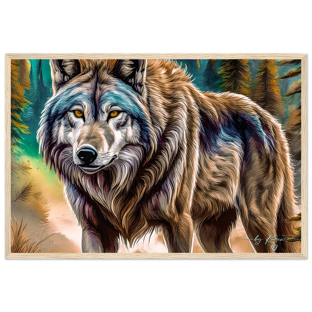 Premium Semi-Glossy Paper Wooden Framed Poster - My True Design