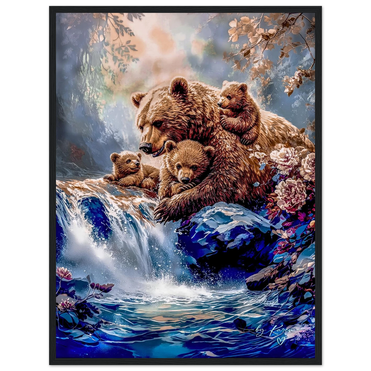 Premium Semi-Glossy Paper Wooden Framed Poster - My True Design
