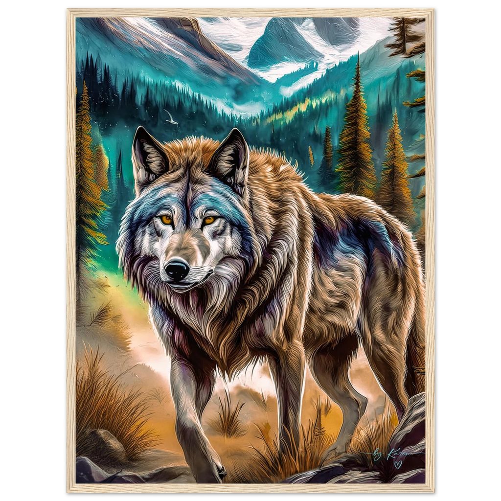 Premium Semi-Glossy Paper Wooden Framed Poster - My True Design