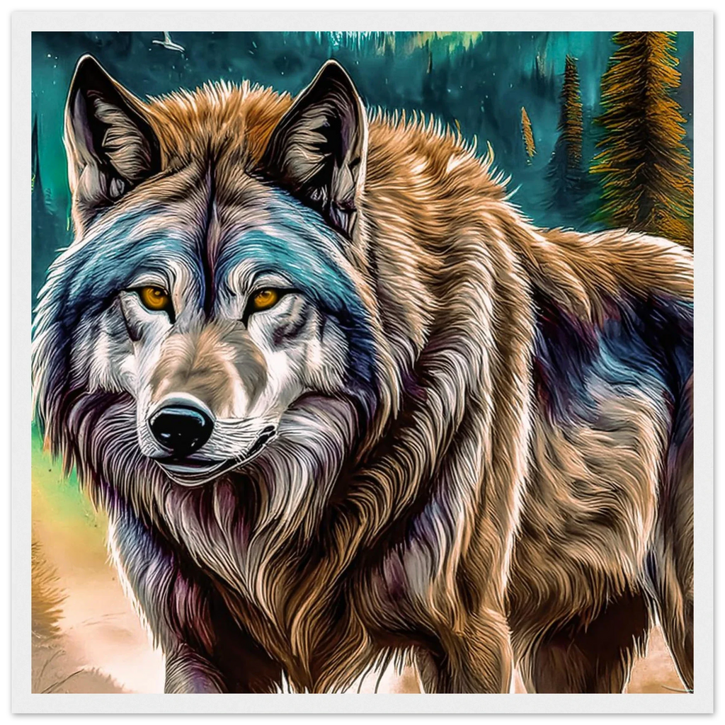 Premium Semi-Glossy Paper Wooden Framed Poster - My True Design