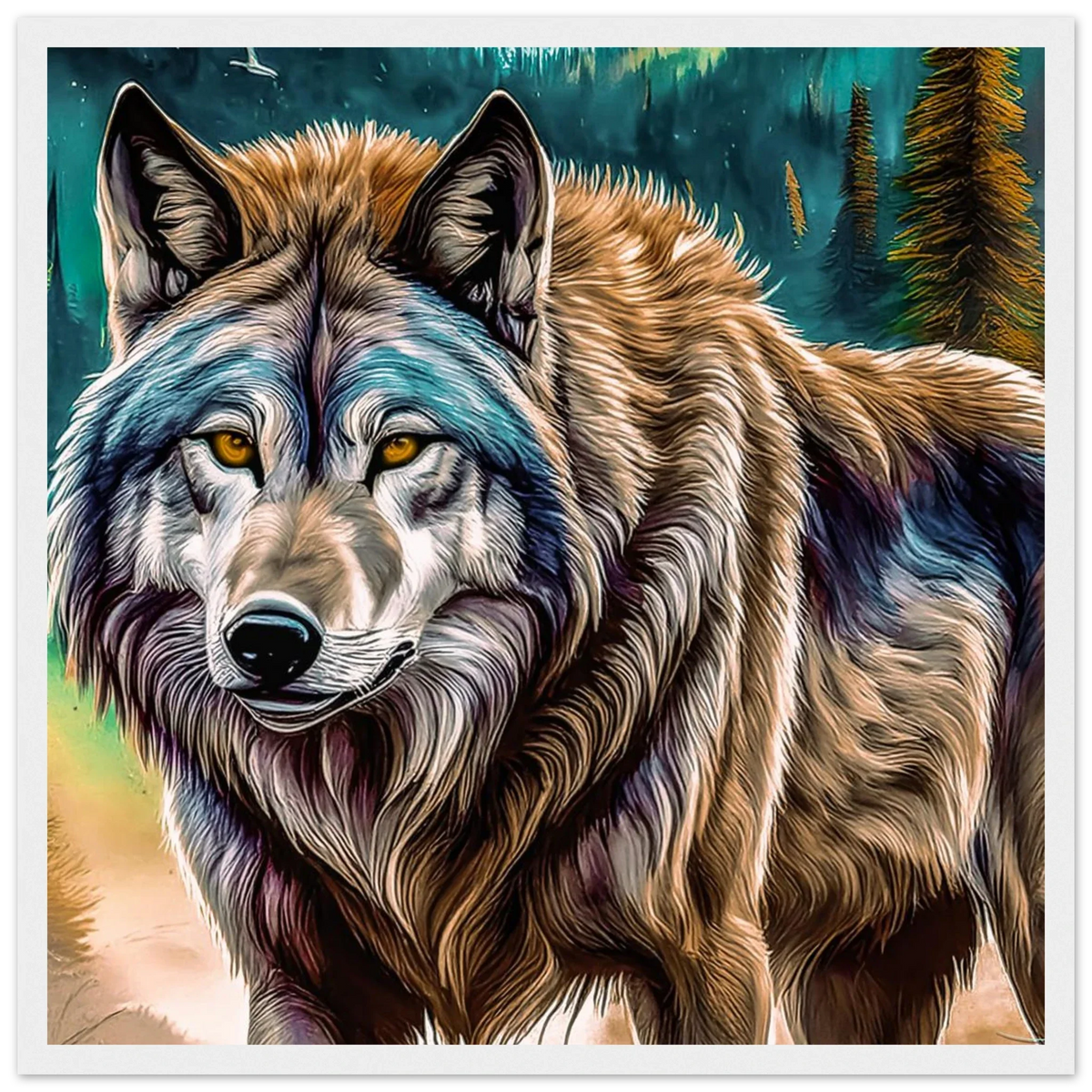 Premium Semi-Glossy Paper Wooden Framed Poster - My True Design