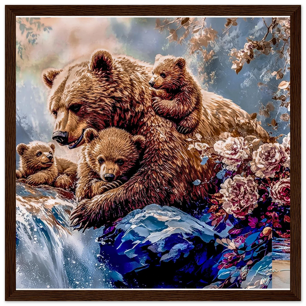 Premium Semi-Glossy Paper Wooden Framed Poster - My True Design