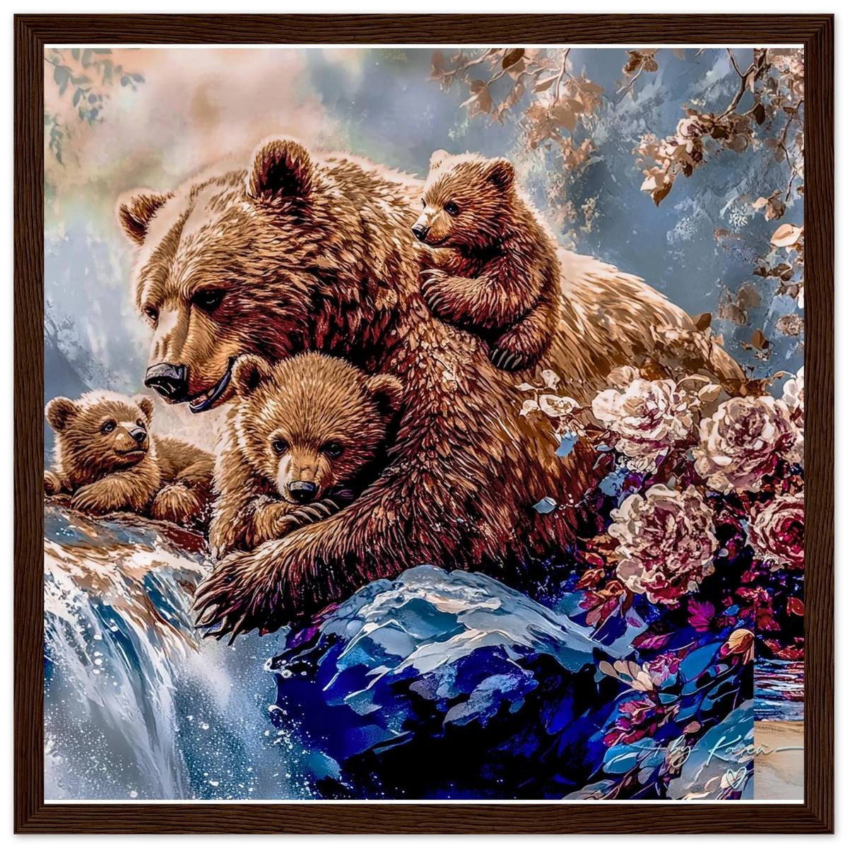 Premium Semi-Glossy Paper Wooden Framed Poster - My True Design