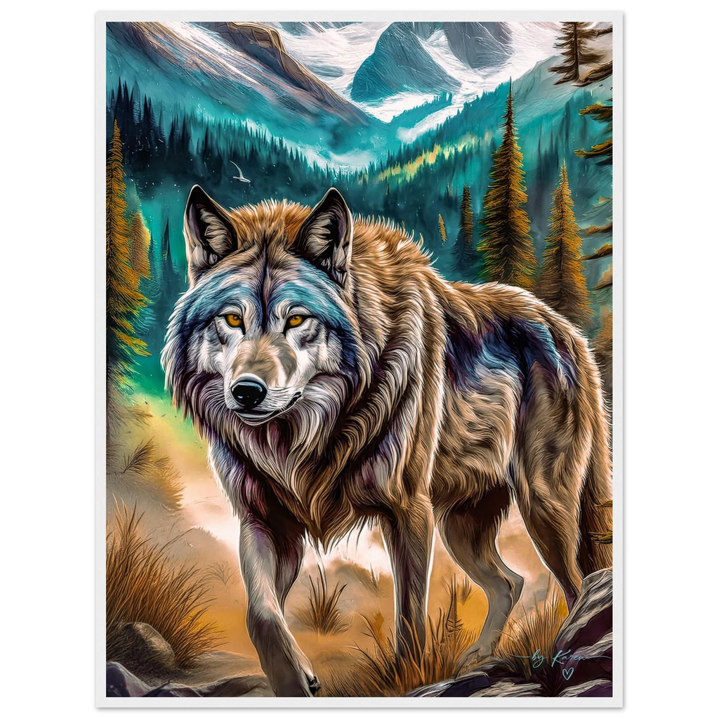 Premium Semi-Glossy Paper Wooden Framed Poster - My True Design