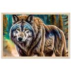 Premium Semi-Glossy Paper Wooden Framed Poster - My True Design