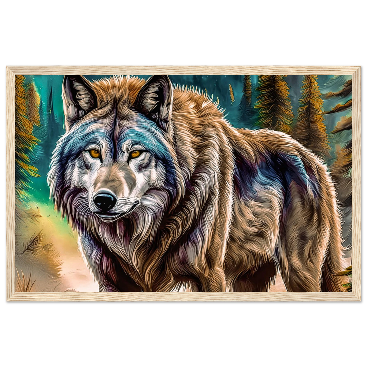 Premium Semi-Glossy Paper Wooden Framed Poster - My True Design