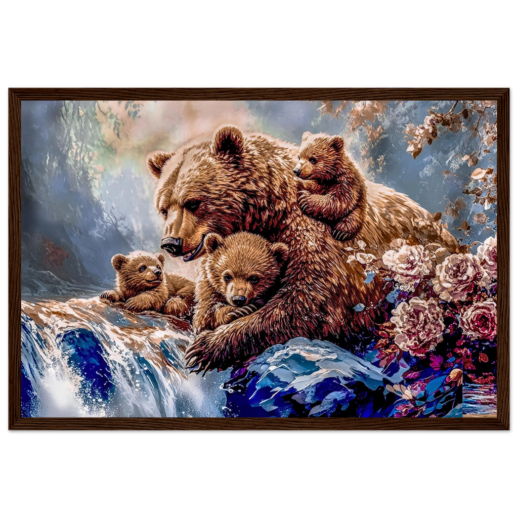 Premium Semi-Glossy Paper Wooden Framed Poster - My True Design