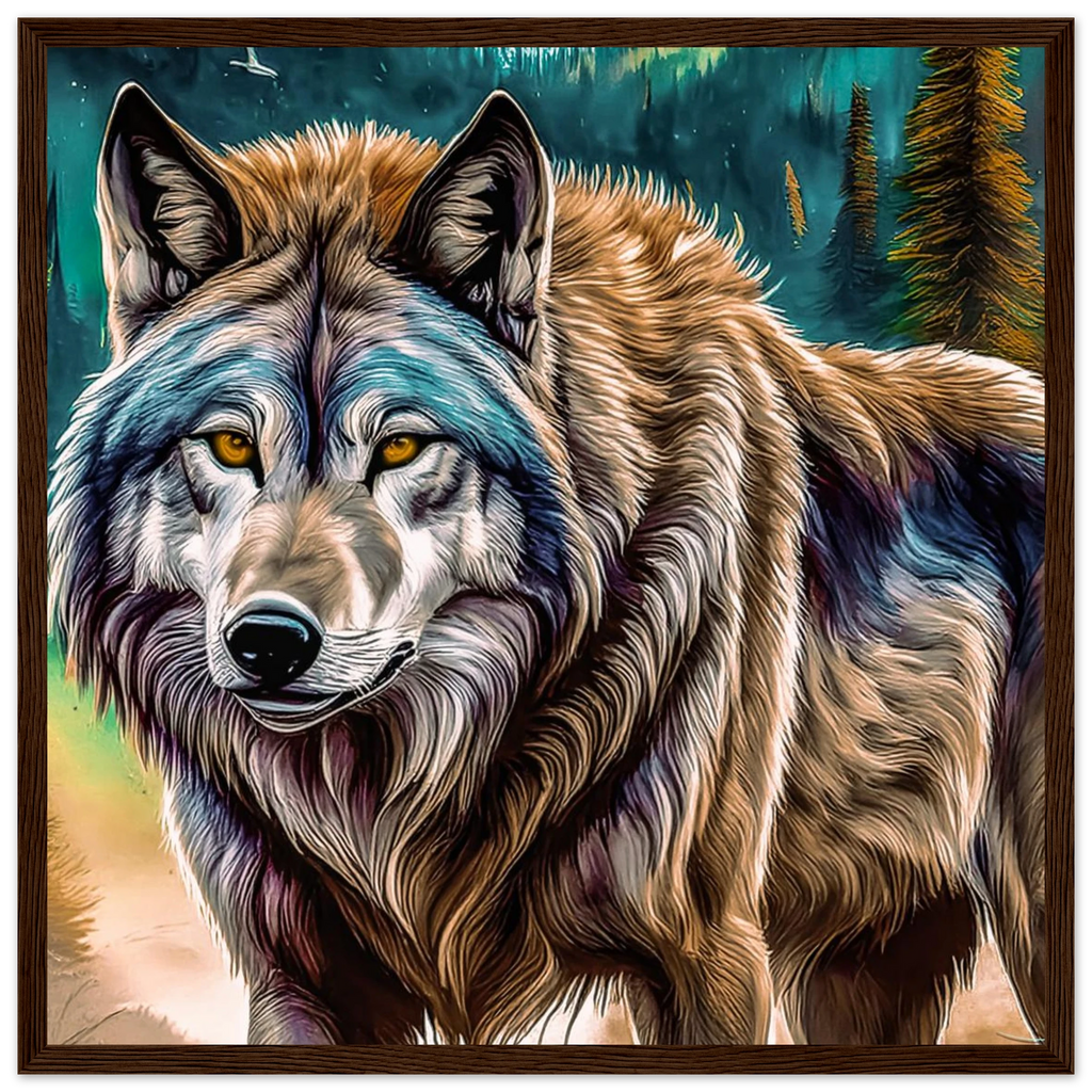 Premium Semi-Glossy Paper Wooden Framed Poster - My True Design