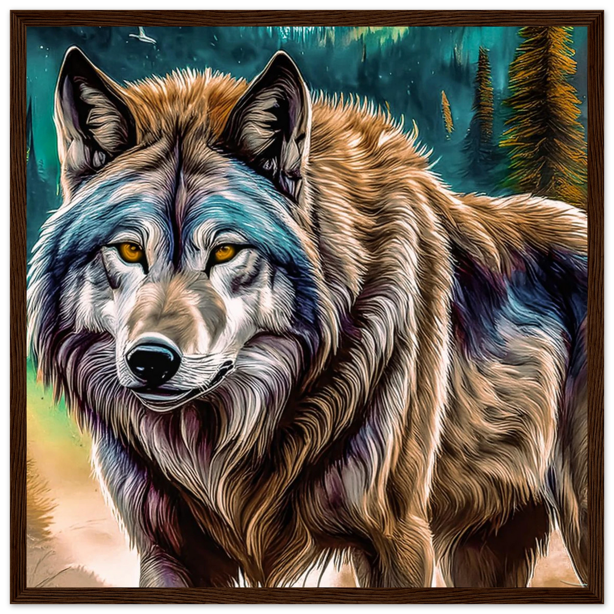 Premium Semi-Glossy Paper Wooden Framed Poster - My True Design
