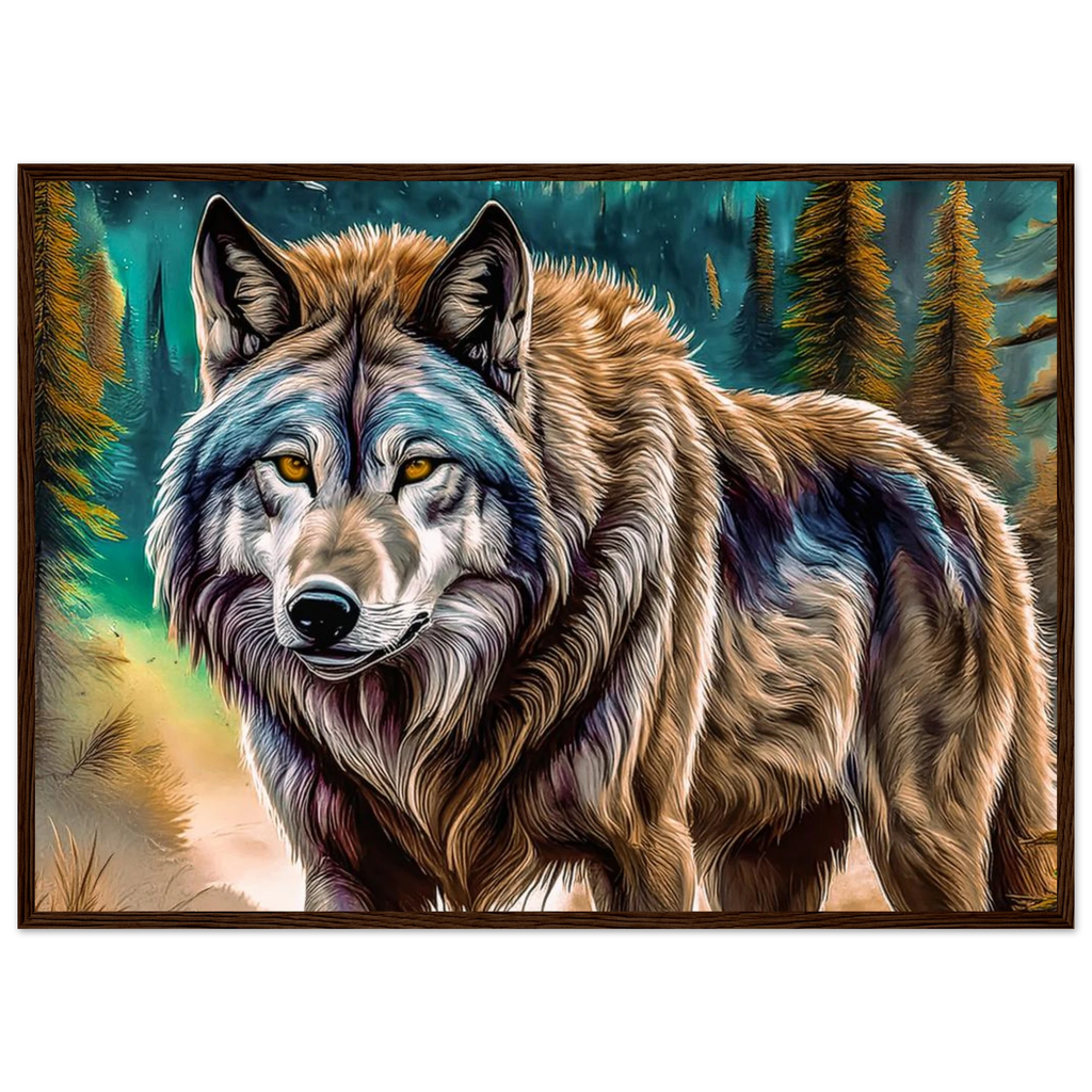 Premium Semi-Glossy Paper Wooden Framed Poster - My True Design