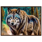 Premium Semi-Glossy Paper Wooden Framed Poster - My True Design