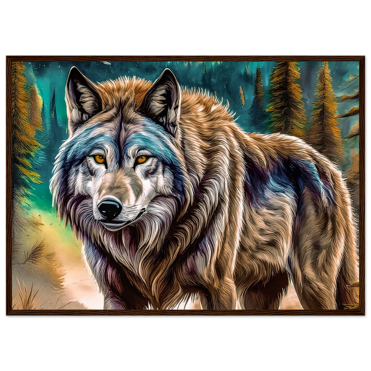 Premium Semi-Glossy Paper Wooden Framed Poster - My True Design